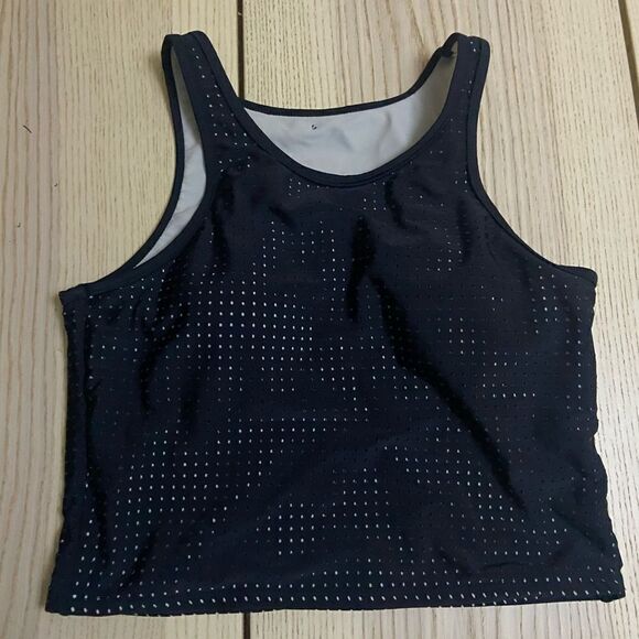 Fabletics Black Two Piece Valentina Midi Bikini Set Black - Medium - Picture 7 of 7